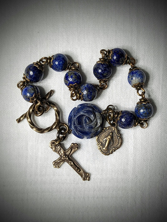 Lapis Lazuli Rosary Bracelet